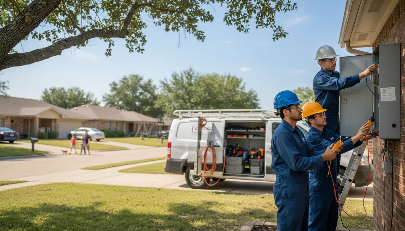 Certified electrician providing emergency electrical services in Camden, IL